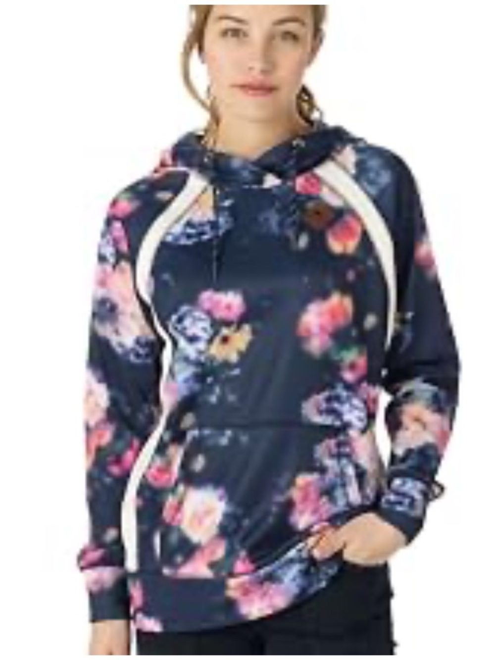 Burton Women's Floral Heron Pullover Hoodie - Navy prism Floral M